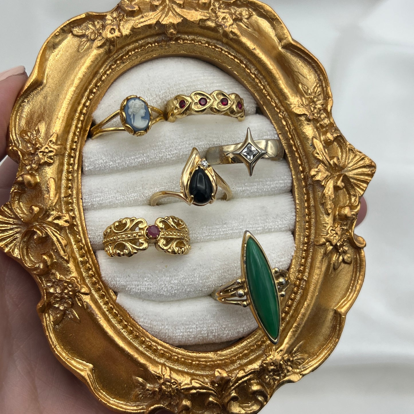 Crescent Moon & Star Ring