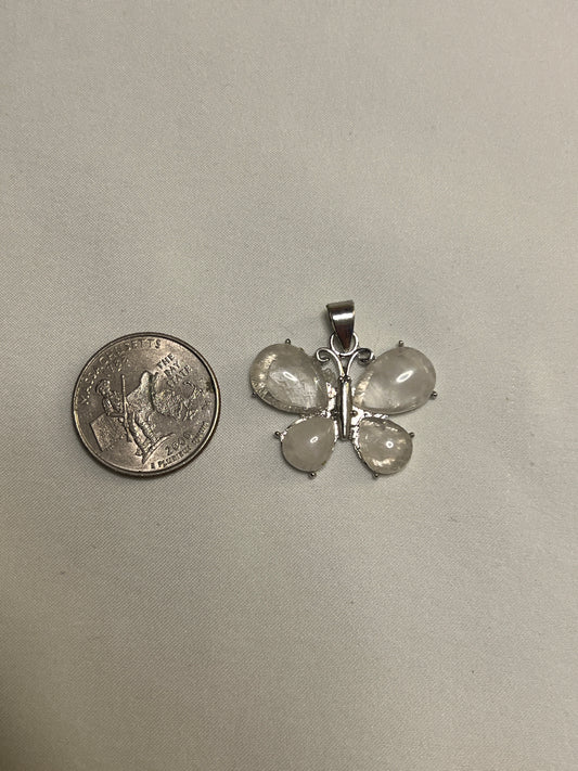 Crystal Clear Butterfly Pendant