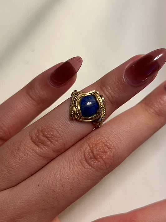 Lapis Stone Midi Ring