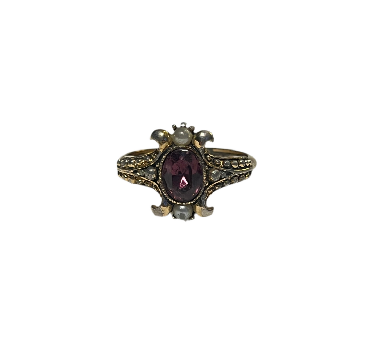 1970s Avon Purple Pearly Ring