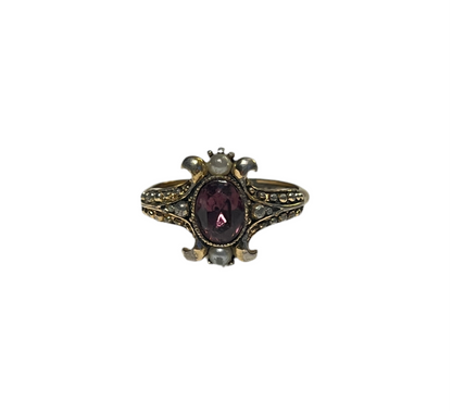 1970s Avon Purple Pearly Ring