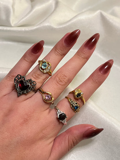 Avon Black Onyx Oval Ring
