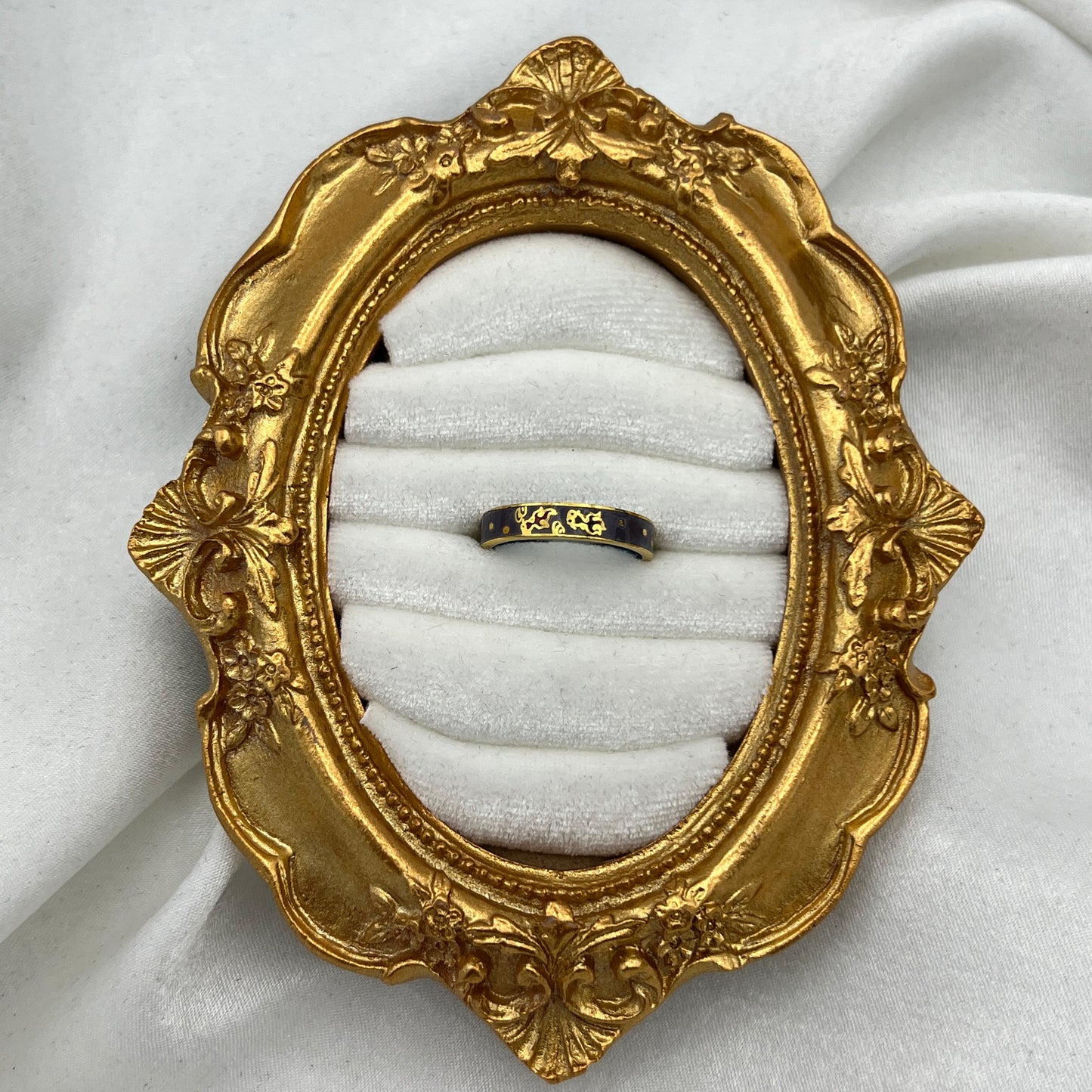 Koi Fish Enamel Cloisonné Ring