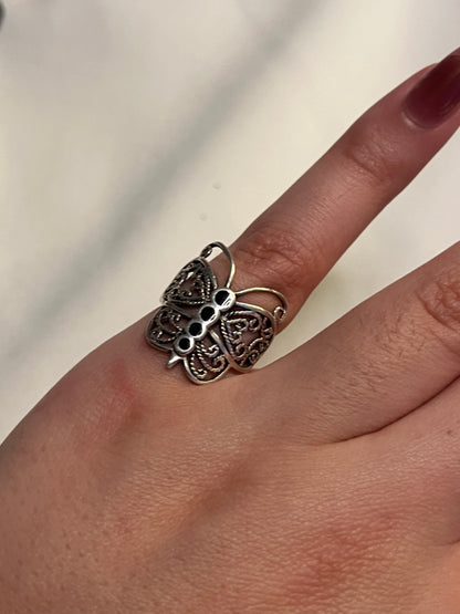 Sterling Silver Butterfly Ring