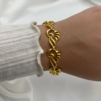 Detailed Gold-Toned Bracelet