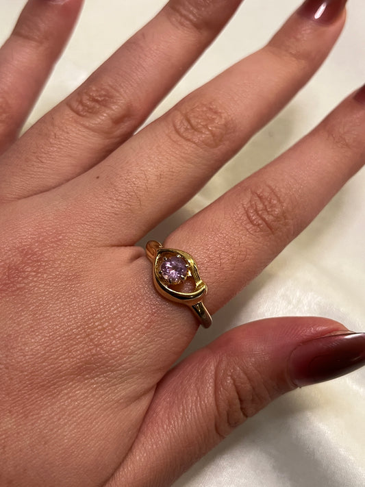Avon Pink Gemstone Ring