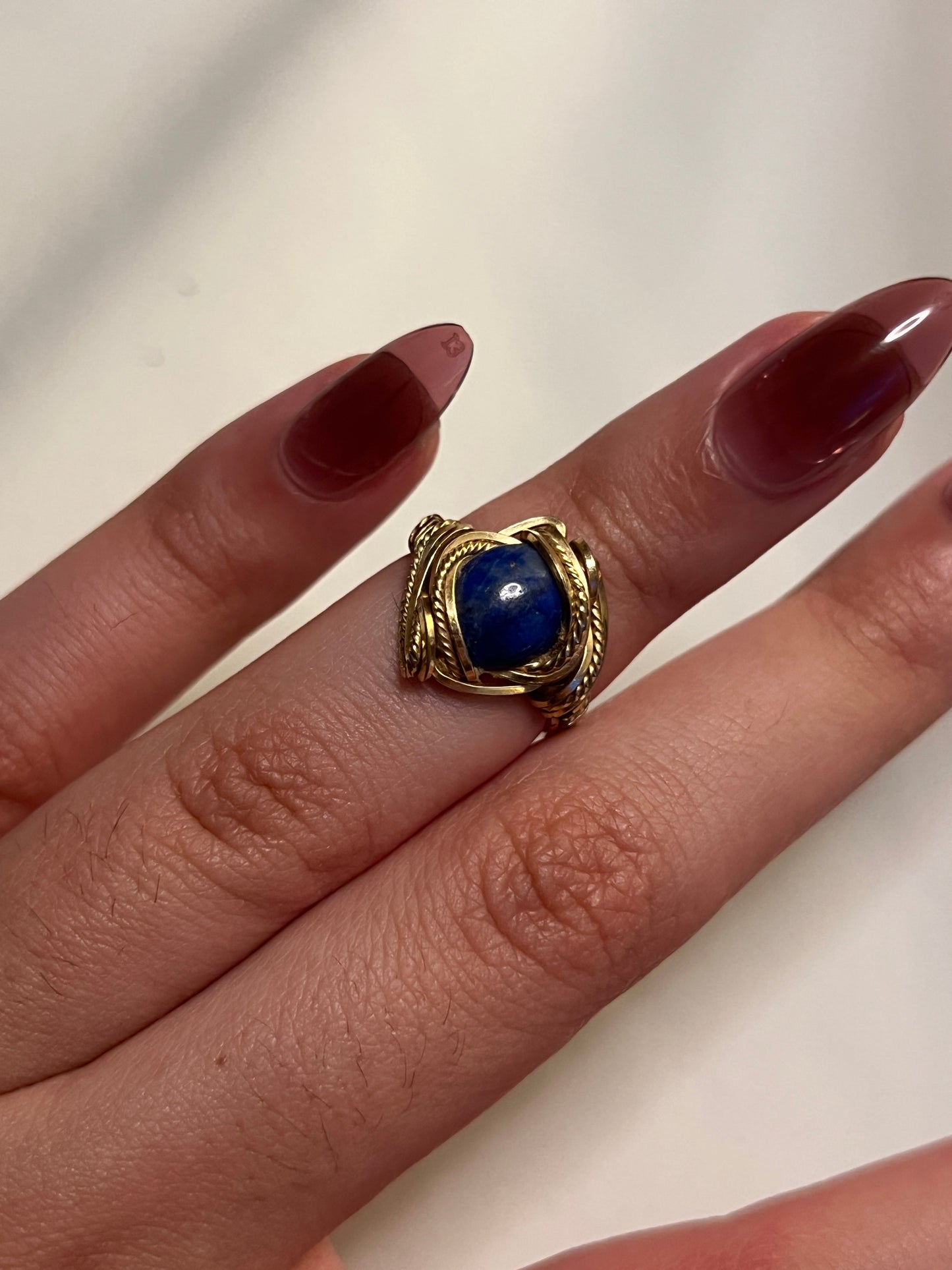 Lapis Stone Midi Ring